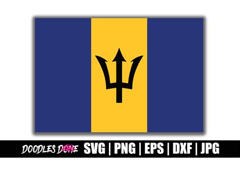 Barbados Flag SVG Graphic by Doodlesdone · Creative Fabrica