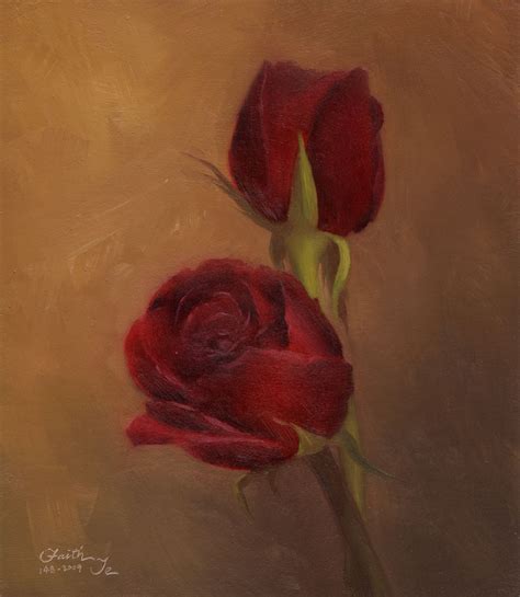 Red Roses - Oil | Daily Paintings