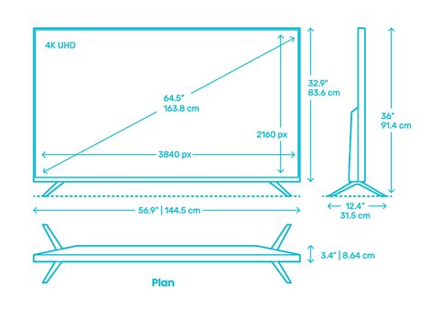 60 Inch Tv Dimensions Chart