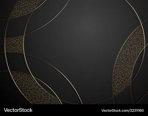 Gold and black abstract luxury background Vector Image