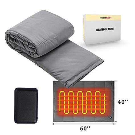 Battery Powered Heated Blanket throw Super Fast Heating Electric ...