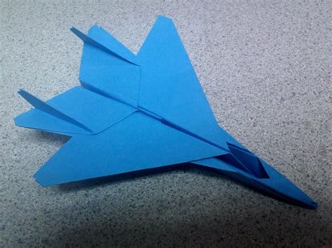 Blue Origami F15 Fighter Jet by TheOrigamiArchitect on DeviantArt