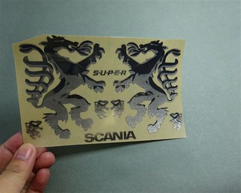 New scania truck side decorative sticker decals for tamiya 1/14th scale ...