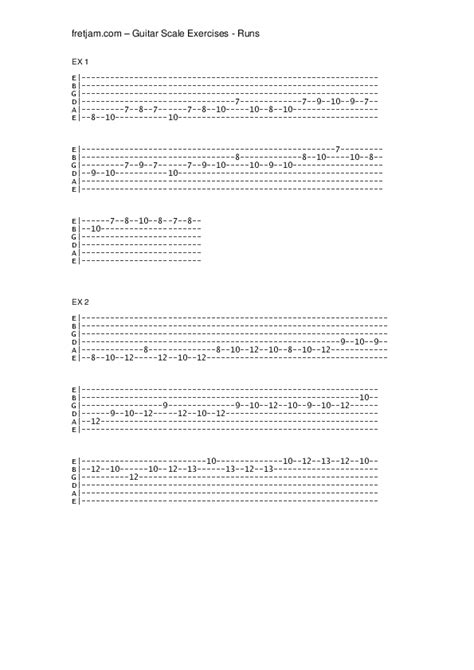 (PDF) Guitar scale exercises runs | Nakai Mashamba - Academia.edu