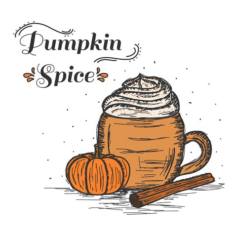 Pumpkin Spiced Latte Vector 238529 Vector Art at Vecteezy