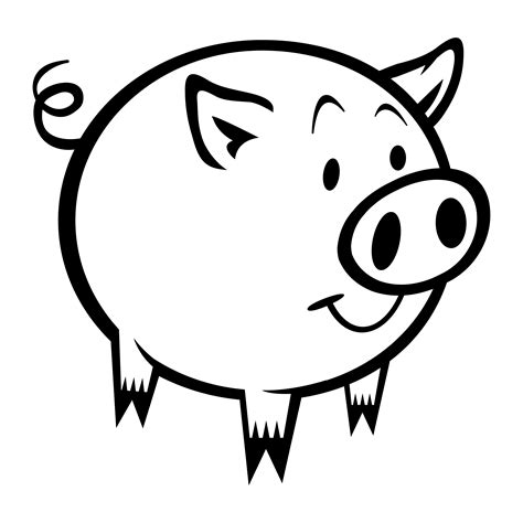 Pig cartoon vector illustration 546135 Vector Art at Vecteezy