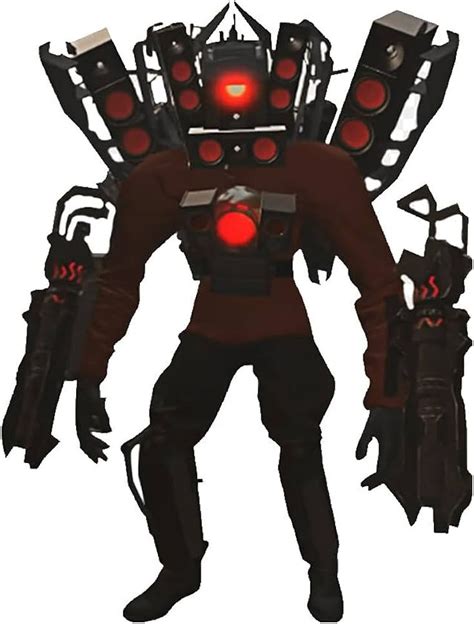 a stylized image of a robot with many arms and legs, holding two red lights