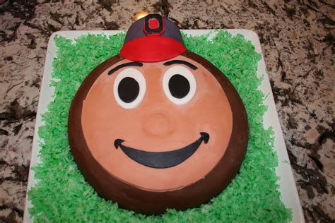 Brutus the Buckeye cake I made for Grandma's 90th birthday :) | Buckeye ...