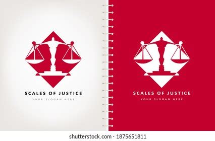 Scales Justice Logo Vector Design Stock Vector (Royalty Free ...