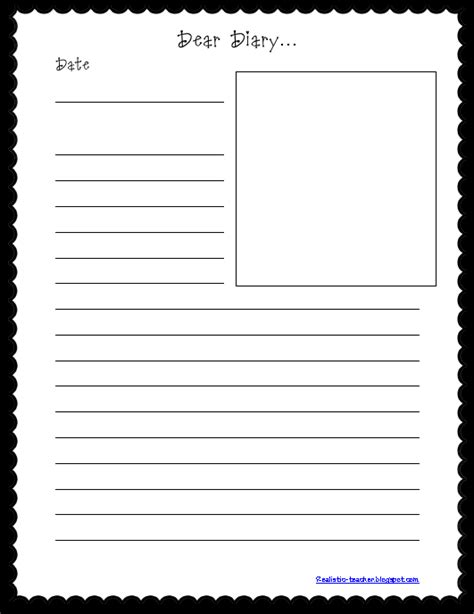 Diary writing, Diary template, Diary entry format