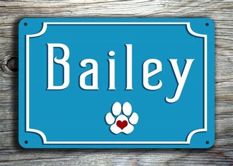 PERSONALIZED DOG SIGN - Classic Metal Signs