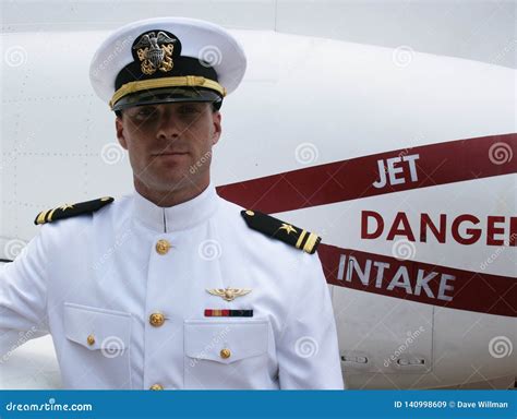 United States Navy Pilot in Dress Whites Stock Image - Image of navy ...