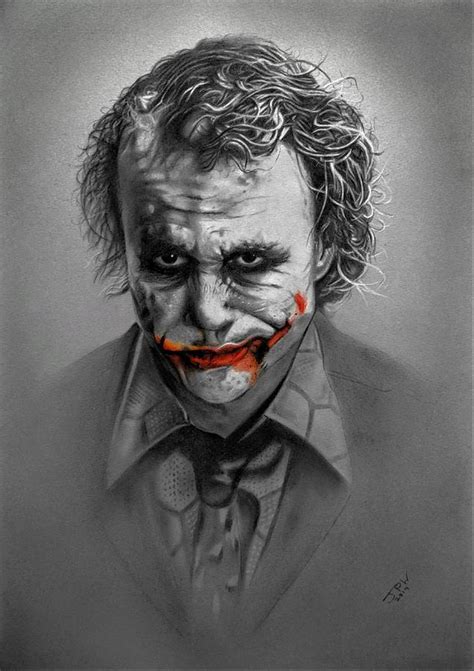 Joker Drawing by JPW Artist - Pixels