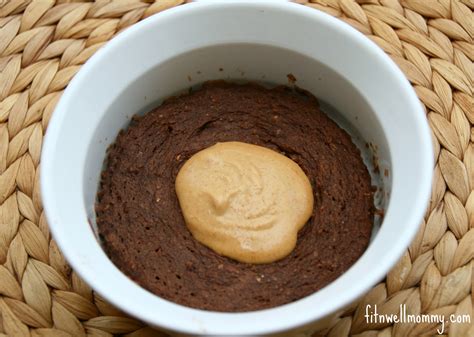 Microwave Chocolate Peanut Butter Protein Mug Brownie - Deliciously Fit