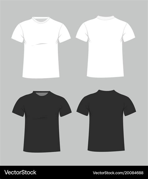 Blank t-shirt template front and back Royalty Free Vector