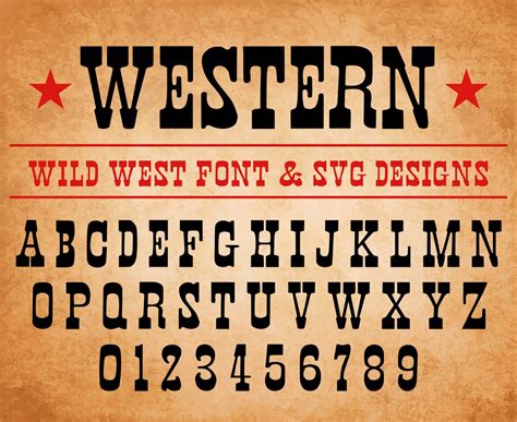 Western Font Wild West Font Old West Font Western Font Styles Cowboy ...