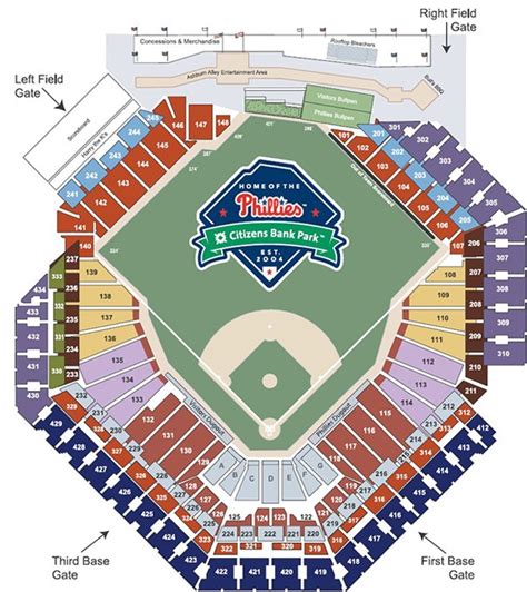 Fresh Citizens Bank Park Seating Chart With Seat Numbers - Seating Chart