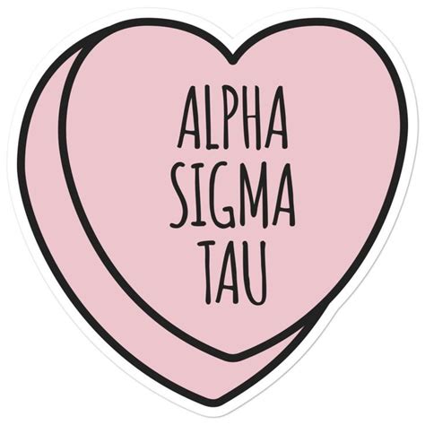 Alpha Sigma Tau Sweetheart - Sticker | Sigma tau, Alpha sigma tau ...