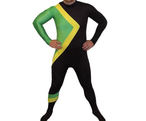 Jamaican Bobsled Team Costume Uniform Movie Cosplay Spandex Suit ...