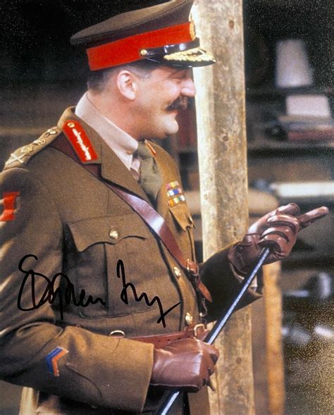 ROWAN ATKINSON & STEPHEN FRY BLACKADDER 4 AUTOGRAPH DISPLAY UACC ...