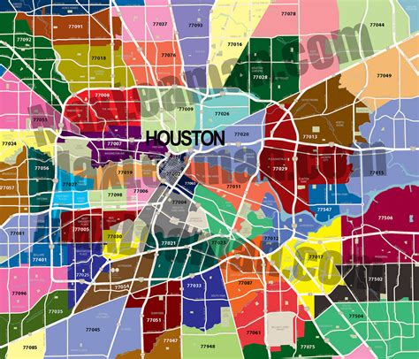 Zip Code Map Of Houston, Tx - Har - Texas Zip Code Map - Printable Maps