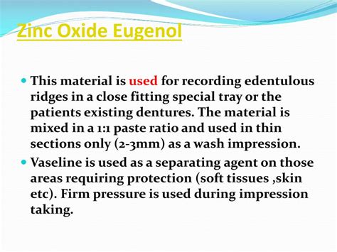 PPT - Zinc Oxide Eugenol PowerPoint Presentation, free download - ID ...