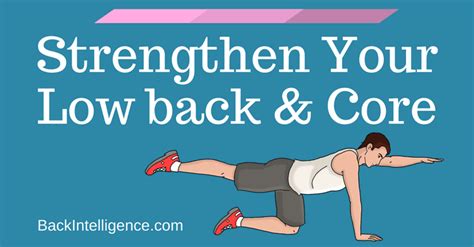 6 Exercises to strengthen lower back and core muscles