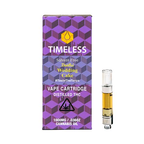 Timeless Vapes: Timeless Wedding Cake 1000mg Vape Cartridge (Rest) | Leafly