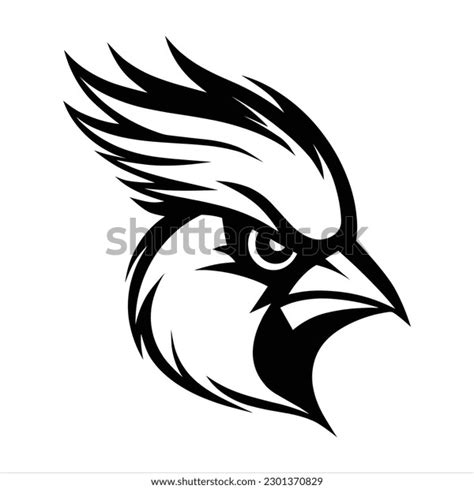 Cardinal Head Mascot Vector Logo Stock Vector (Royalty Free) 2301370829 ...