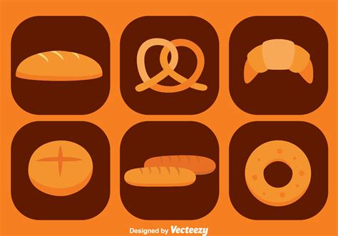 Bread Icons 102662 Vector Art at Vecteezy