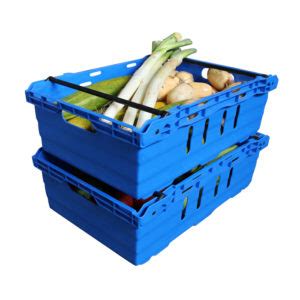 Plastic Produce Crates, Stackable Vegetable Harvest Crates wholesale