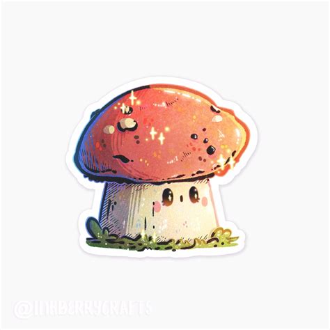 mushrooms stickers, cute mushrooms stickers, cute mushrooms, cute ...