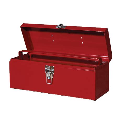 International Tool Storage Economy 19-in Steel Lockable Tool Box (Red ...