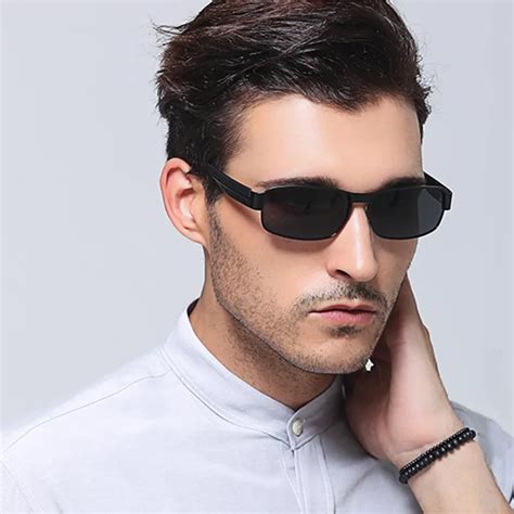 Men's Polarized Sunglasses Classic Small Frame Sunglasses Driving ...