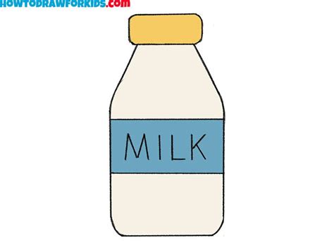 How to Draw Milk - Easy Drawing Tutorial For Kids | Milk drawing ...