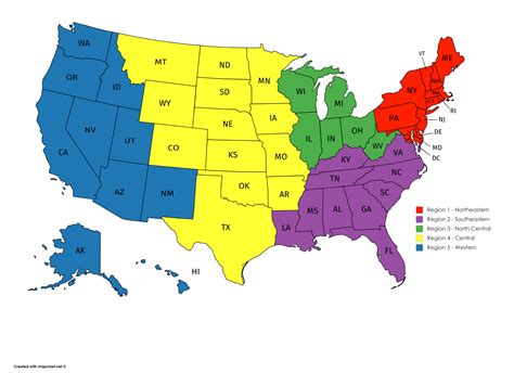 Maps Of Us Regions - Printable Map Of The US