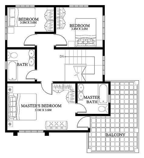 Rachel - Lovely Four Bedroom Two Storey - Pinoy House Plans