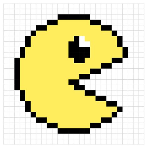 How to Draw Pacman Pixel Art - Really Easy Drawing Tutorial