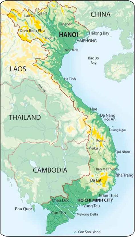 Vietnam Map Political Regional | Maps of Asia Regional Political City