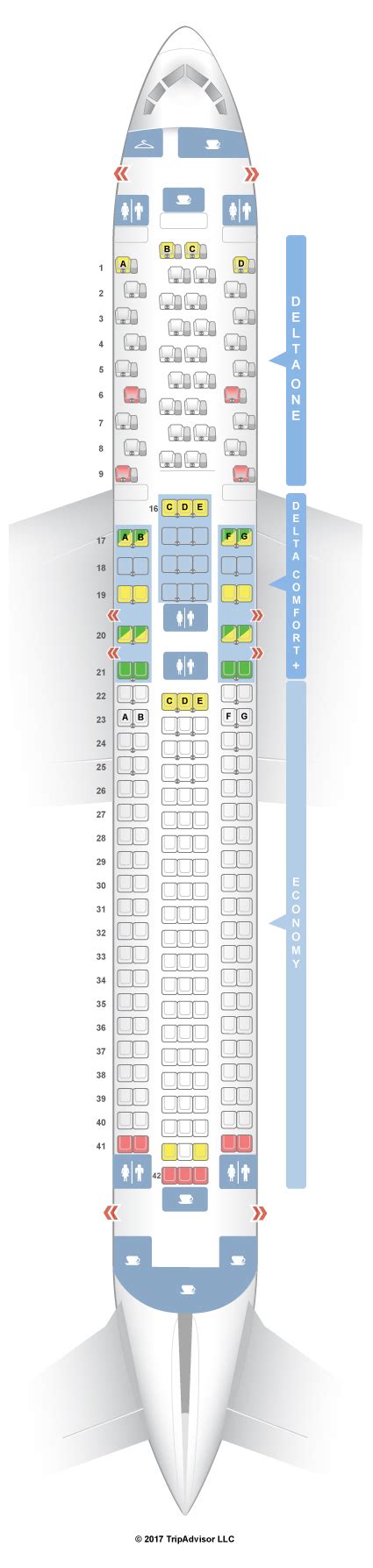 SeatGuru Seat Map Delta Boeing 767-300ER (76L)