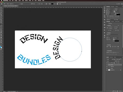 Curve Text in Photoshop - Two Methods | Design Bundles