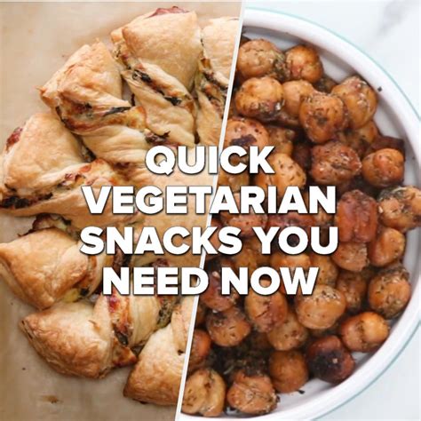 Quick Vegetarian Snacks You Need Now | Recipes