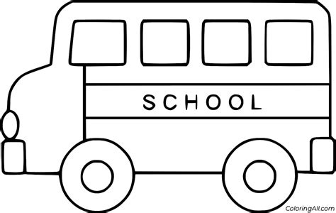 School Bus Coloring Page Pdf - Free Printable Templates