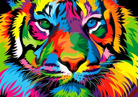 Tiger2 by weercolor | Tiger painting, Colorful animal paintings, Animal ...