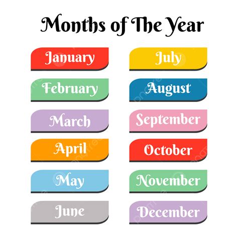 Free Clipart Months Of The Year at tanlailablog Blog