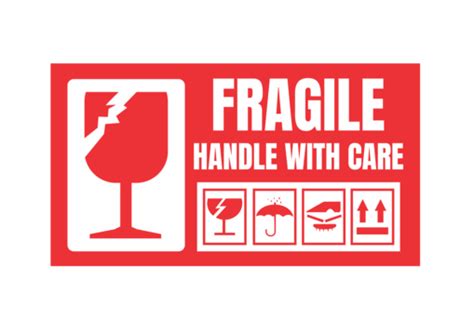 Fragile Sticker Is Gone PNG Transparent Images Free Download | Vector ...