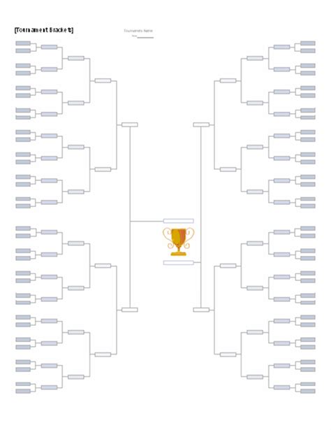 10 64 Team Bracket Template - Template Guru