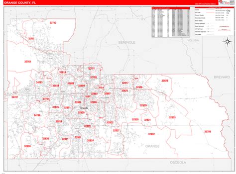 Orange County Florida Boundary Map