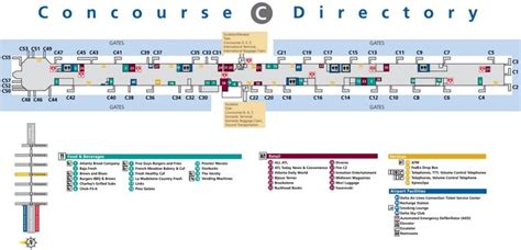 Atlanta airport terminal C map