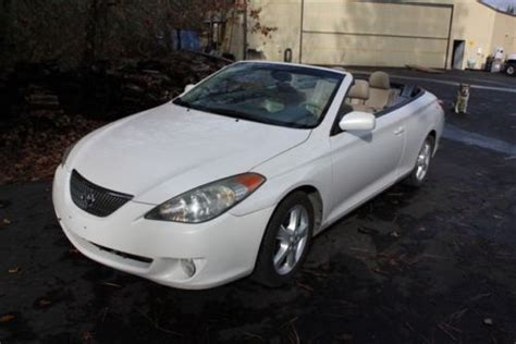 Buy used 2004 Toyota Solara SLE Convertible Pearl White with Tan ...